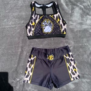 Top Gun Allstars Cheer practice wear. Sports Bra